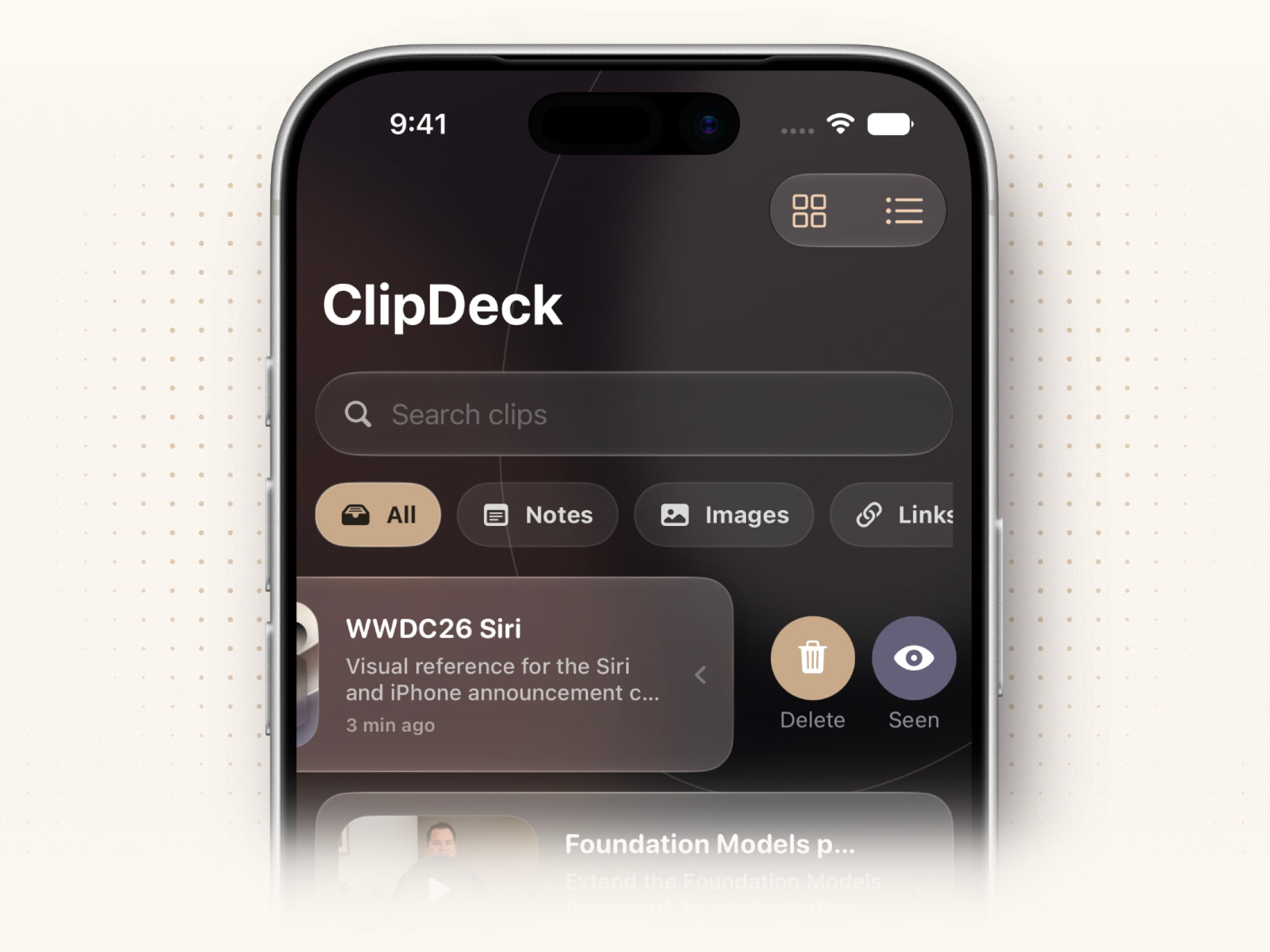 Building with the new iOS 27 SwiftUI swipe actions API